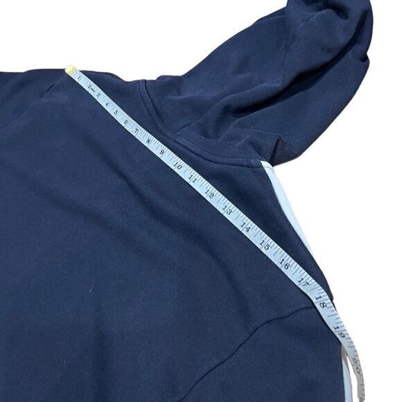 ADIDAS SPORTSWEAR Athletic Zip-Up Hoodie Navy size medium - Picture 14 of 16